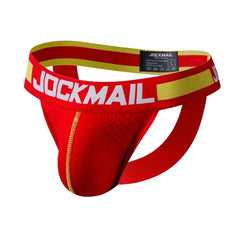 JOCKMAIL Mesh Jockstrap Thong G String Strap Briefs Erotic