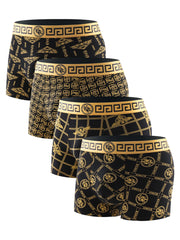 4-Piece Trend-Print Men's Briefs