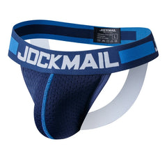 JOCKMAIL Mesh Jockstrap Thong G String Strap Briefs Erotic