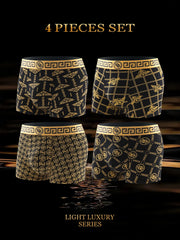 4-Piece Trend-Print Men's Briefs