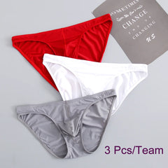 3-Piece Silk Men’s Briefs Set