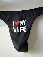 Sexy Black Low-Waist Thong