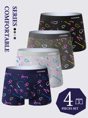 4-Piece Loose Breathable Boxers