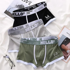 HELLO Men's Cotton Boxer Shorts