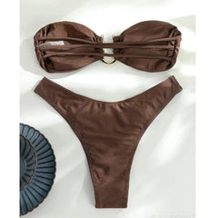 Sexy Bikinis 2025 Women's Swimwear Female Swimsuit For Swimming Wear Bathing Suits Brazilian Bikini Set Beachwear Pool Bather