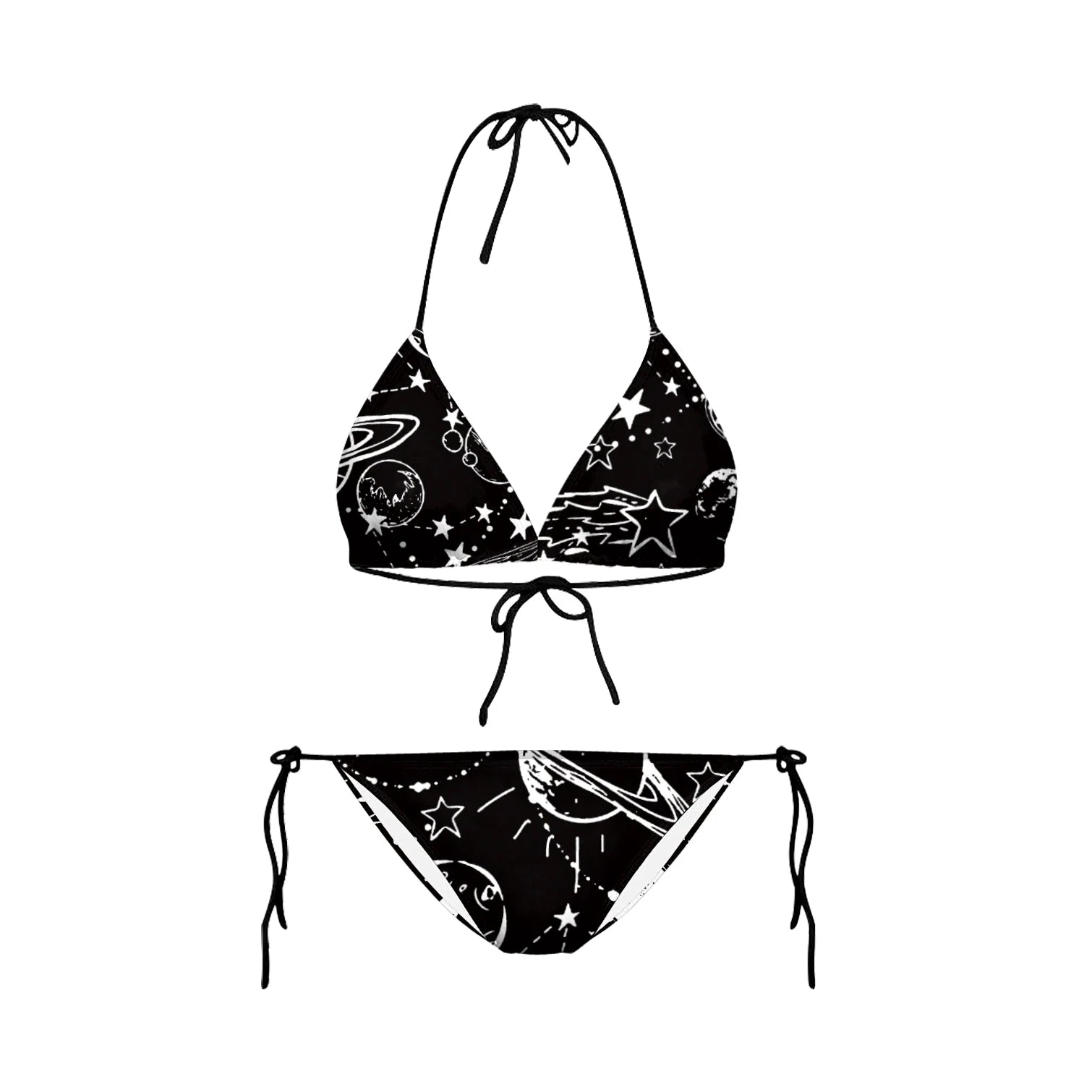Bikini 2025 Plavky Mujer Sexy Set Swimsuit biquini Skull Printed Women Bra Swimwear Green Bathing Suit Bikinis  Y03002