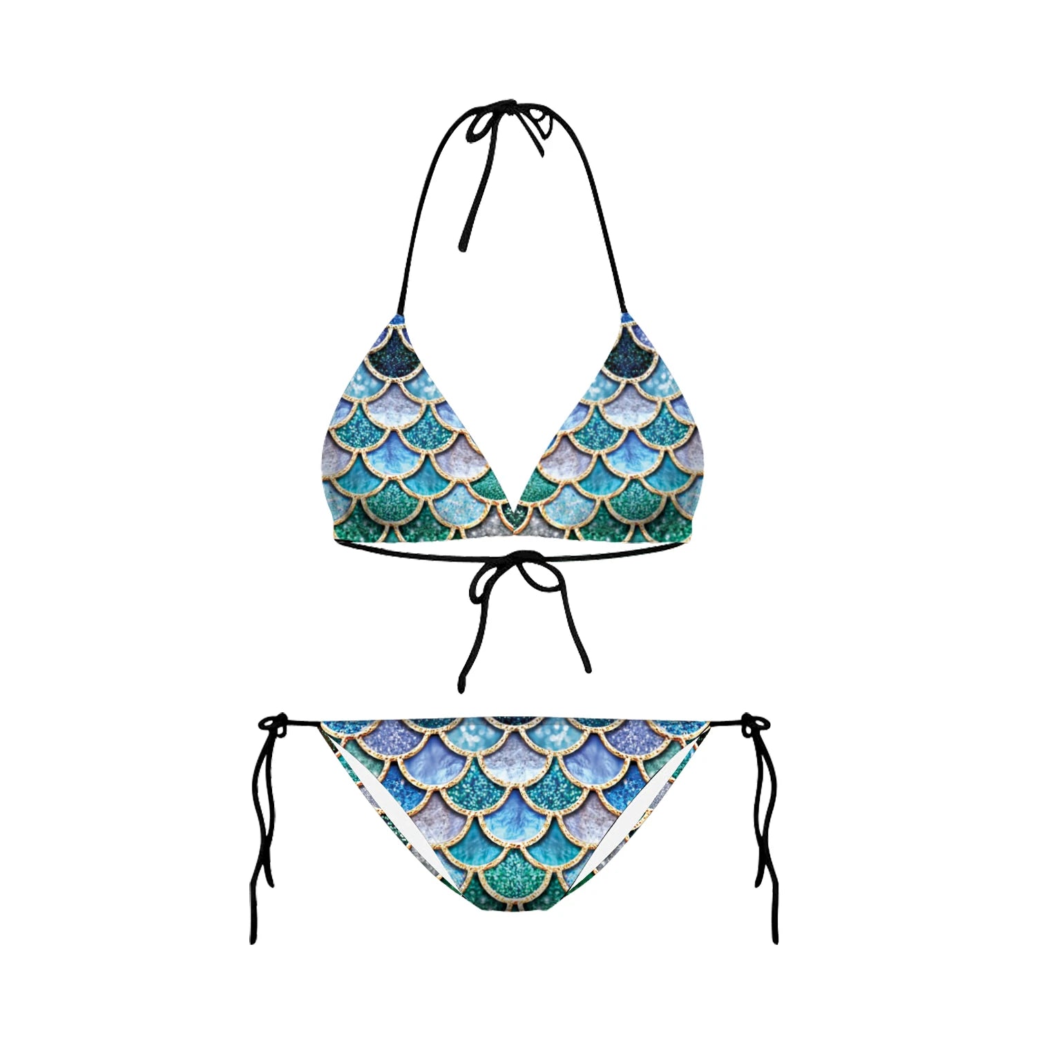 Bikini 2025 Plavky Mujer Sexy Set Swimsuit biquini Skull Printed Women Bra Swimwear Green Bathing Suit Bikinis  Y03002