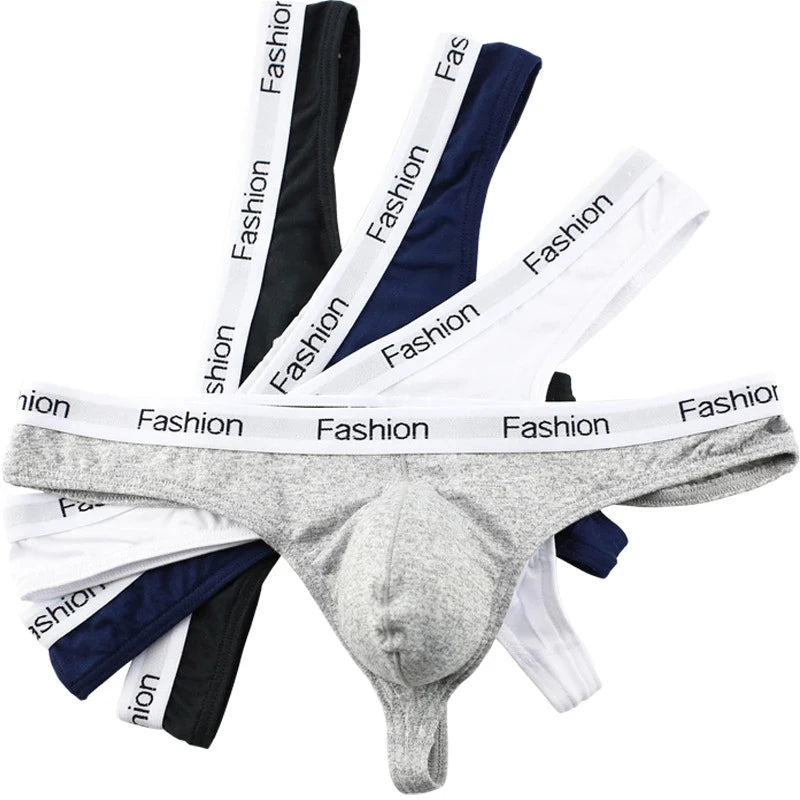 NURRASA Mens G-string Underwear Men's Sexy Breathable Underpants Modal Comfortable Men Thong Tanga Cueca Male Panties Bikini