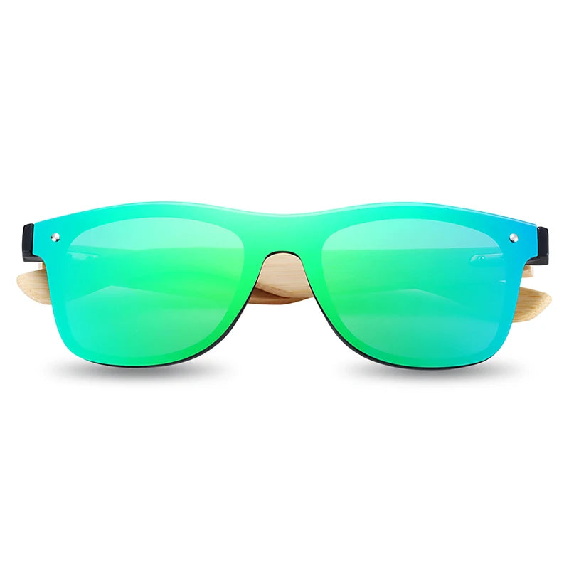 BARCUR Wood Glasses Bamboo Sunglasses Eyewear Accessories Female/Male Sunglasses Rimless for Men Glasses