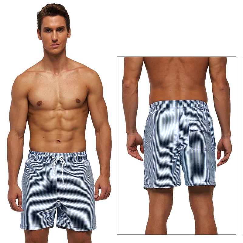 Escatch Brand Summer Fashion Polyester Quick Dry Swim Trunks