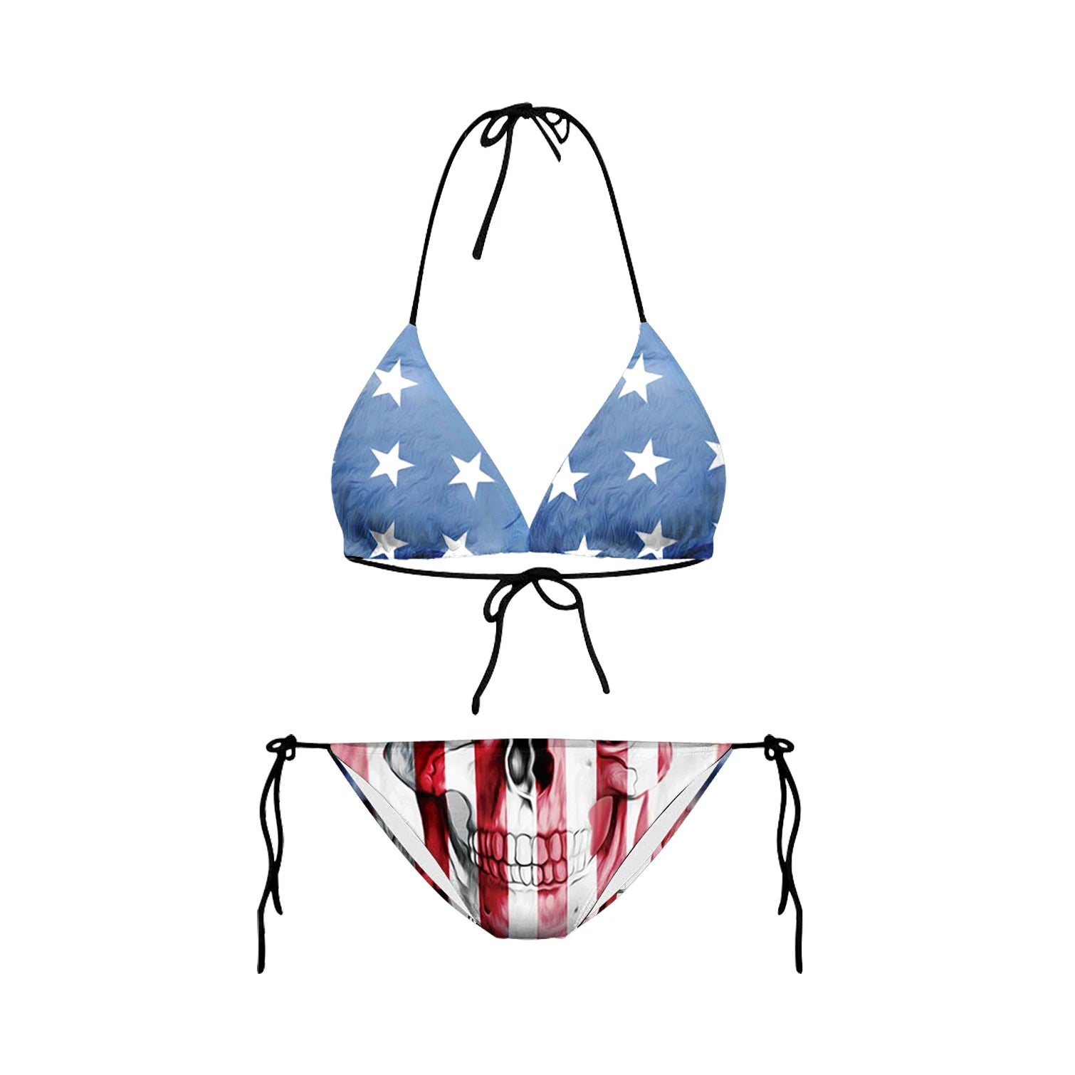 Bikini 2025 Plavky Mujer Sexy Set Swimsuit biquini Skull Printed Women Bra Swimwear Green Bathing Suit Bikinis  Y03002