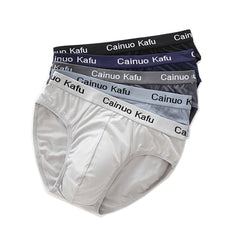 3-Piece Silk Men's Briefs Set