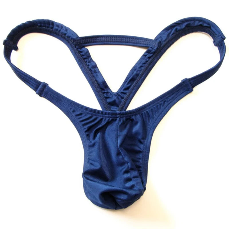 sexy new Fashion Mens Pouch Thong Underwear Mens Double Thongs Solid G-string jockstrap underwear