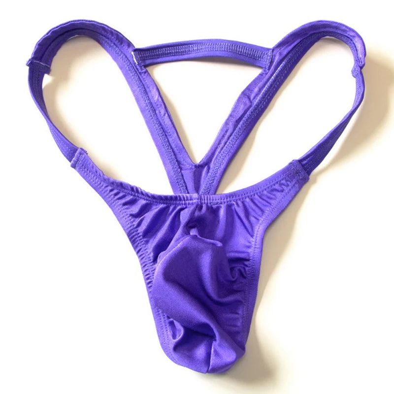 sexy new Fashion Mens Pouch Thong Underwear Mens Double Thongs Solid G-string jockstrap underwear