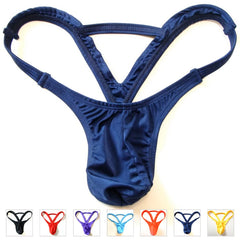 sexy new Fashion Mens Pouch Thong Underwear Mens Double Thongs Solid G-string jockstrap underwear