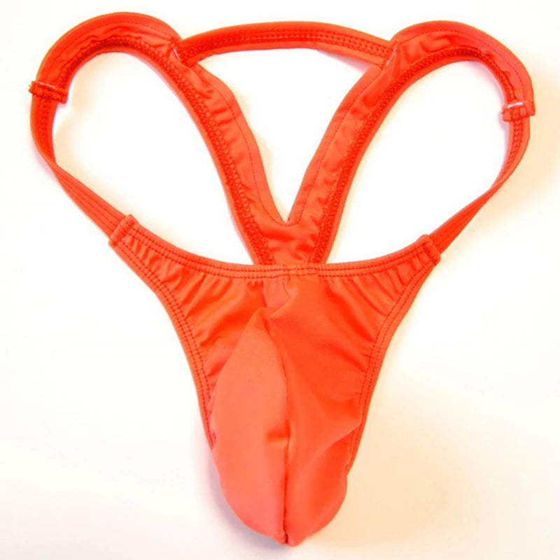 sexy new Fashion Mens Pouch Thong Underwear Mens Double Thongs Solid G-string jockstrap underwear