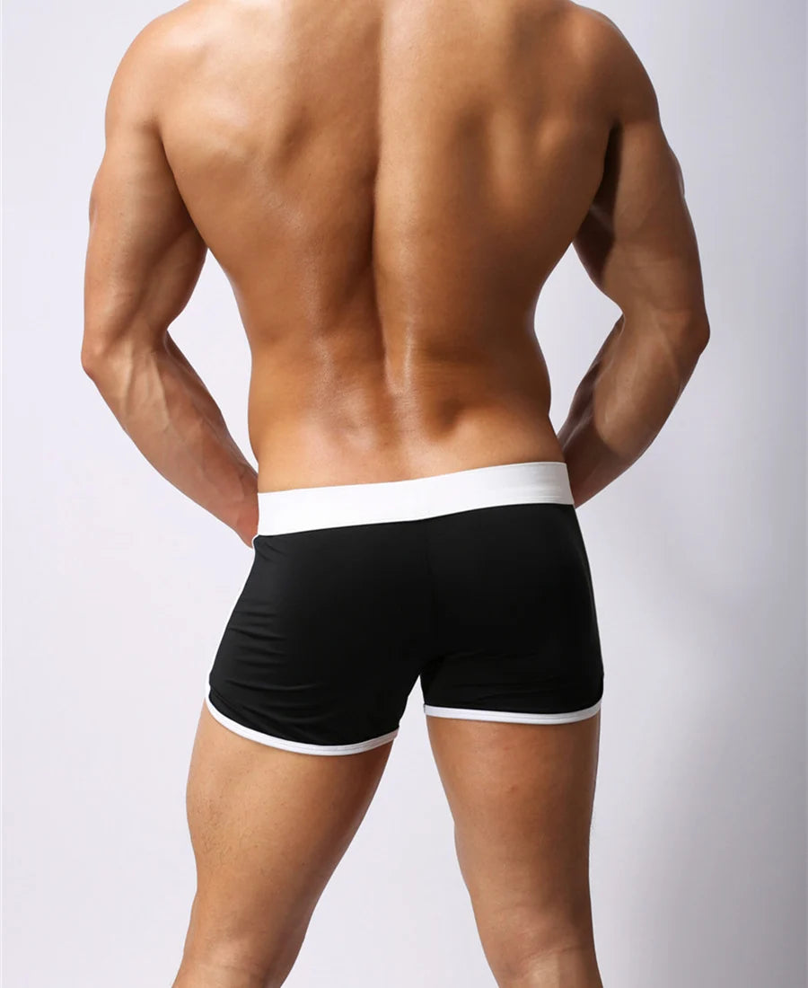 BRAVE PERSON Summer Hot Shorts Men Beachwear Shorts Men Sportwear Beach Board Shorts Smooth Soft Fabric Home Shorts Men Trunks