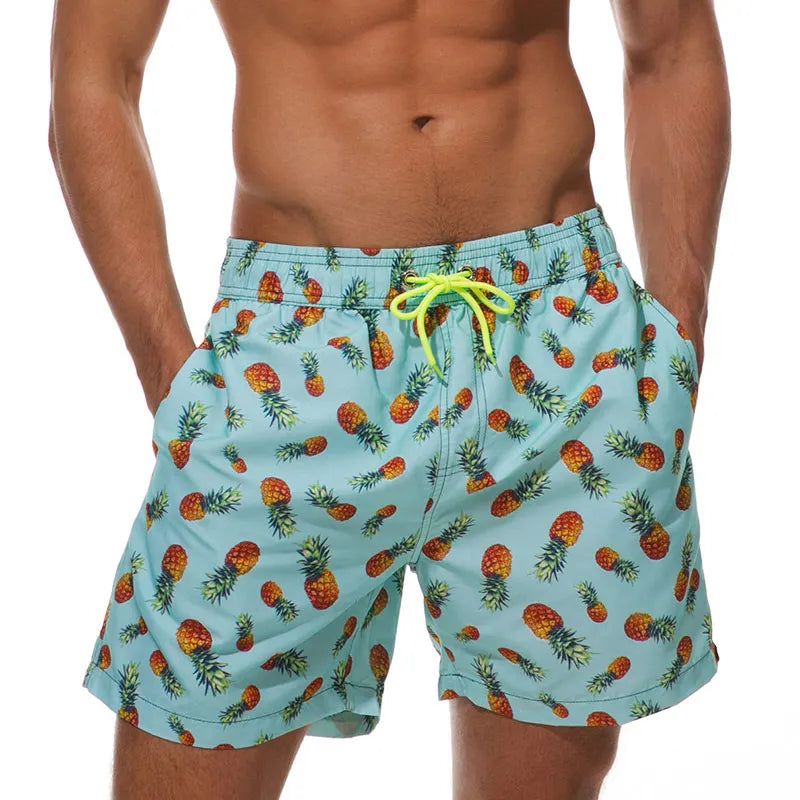 Escatch Brand Summer Fashion Polyester Quick Dry Swim Trunks