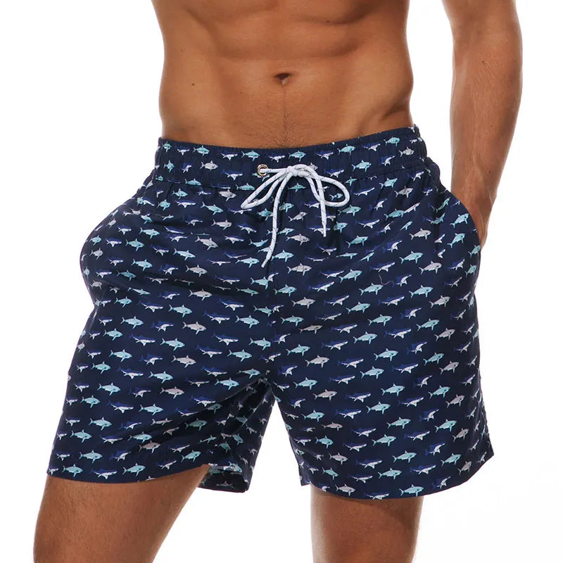 Escatch Brand Summer Fashion Polyester Quick Dry Swim Trunks