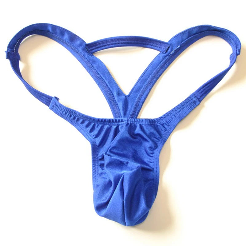 sexy new Fashion Mens Pouch Thong Underwear Mens Double Thongs Solid G-string jockstrap underwear