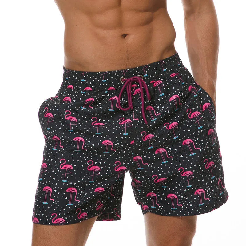 Escatch Brand Summer Fashion Polyester Quick Dry Swim Trunks