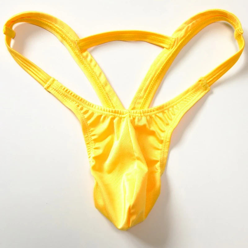 sexy new Fashion Mens Pouch Thong Underwear Mens Double Thongs Solid G-string jockstrap underwear