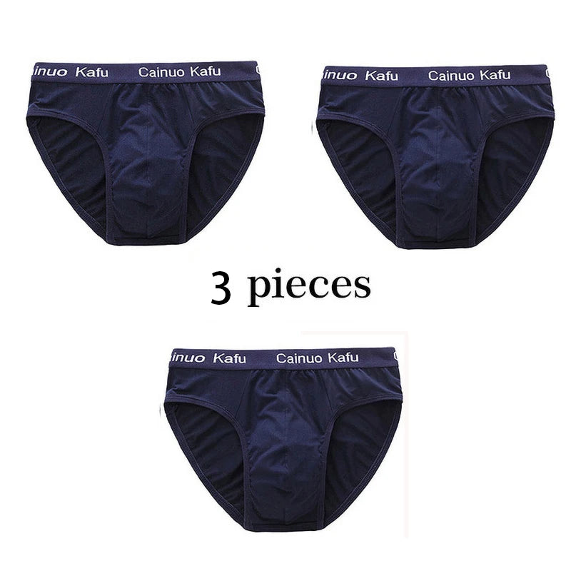 3-Piece Silk Men's Briefs Set