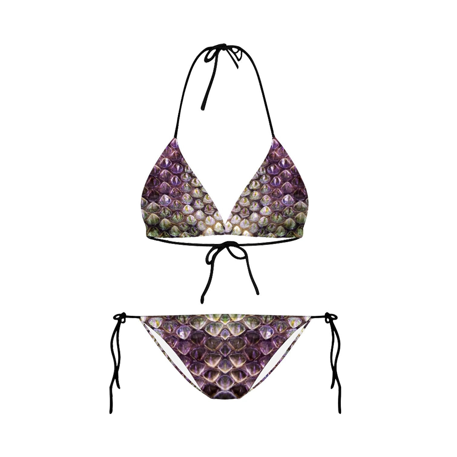 Bikini 2025 Plavky Mujer Sexy Set Swimsuit biquini Skull Printed Women Bra Swimwear Green Bathing Suit Bikinis  Y03002