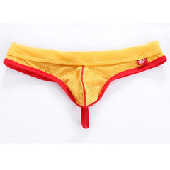 WJ Man Thong Low Waist Nylon Mesh Breathable Men's Thong T Briefs