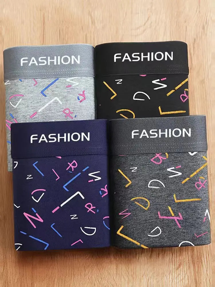 4-Piece Loose Breathable Boxers