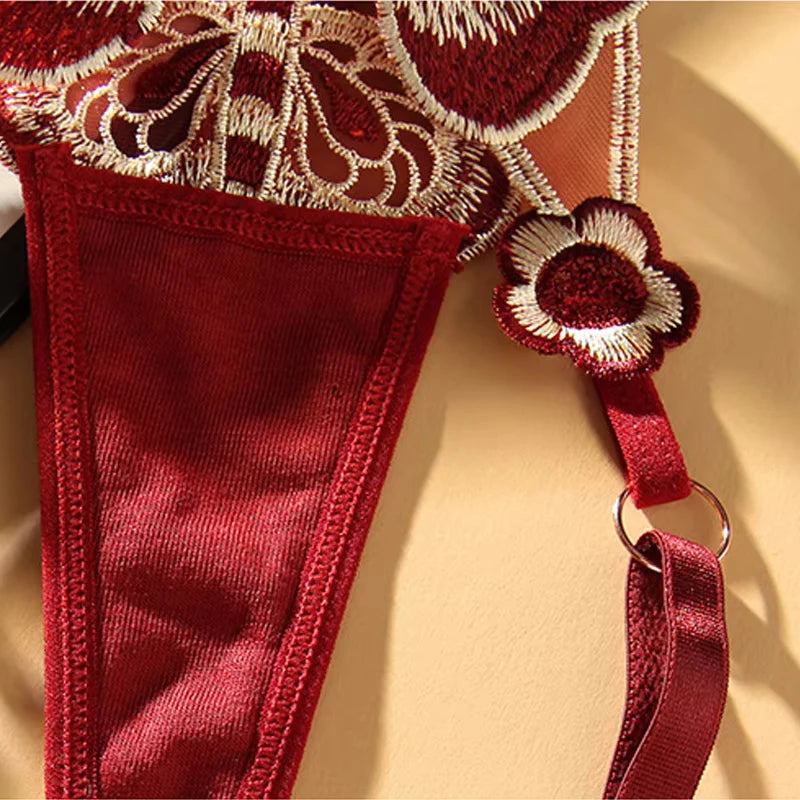 Sexy Lace Butterfly G-String Panties