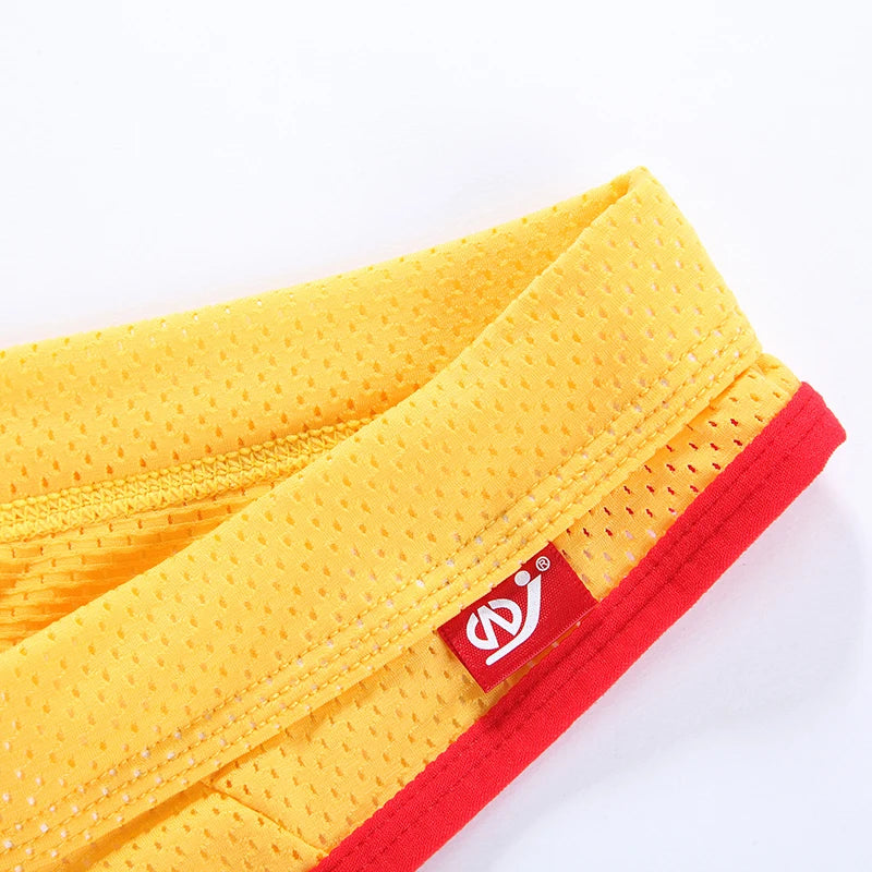 WJ Man Thong Low Waist Nylon Mesh Breathable Men's Thong T Briefs