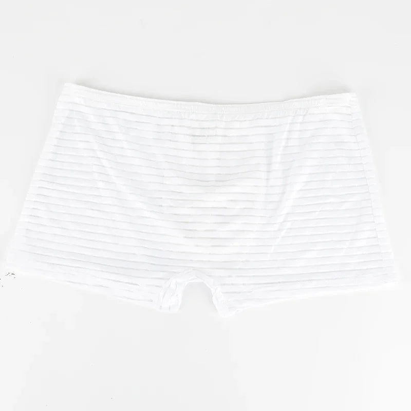 Men Total Support Pouch Boxer Briefs Mesh Comfortable Cooling Moisture Wicking Underwear Breathable Elastic Waistband Underpant