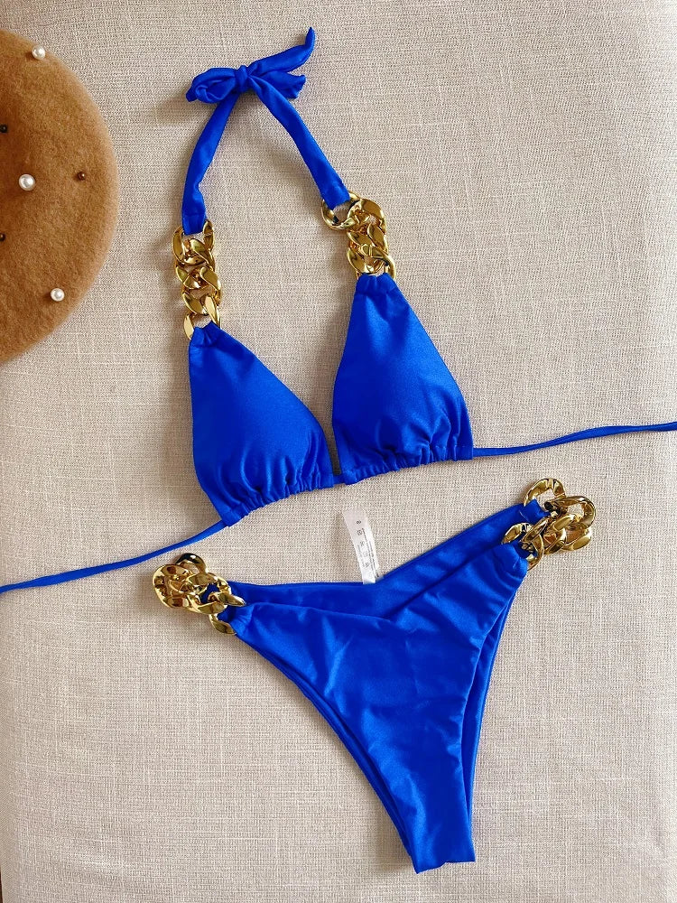 Sexy Push-Up Triangle Bikini Set