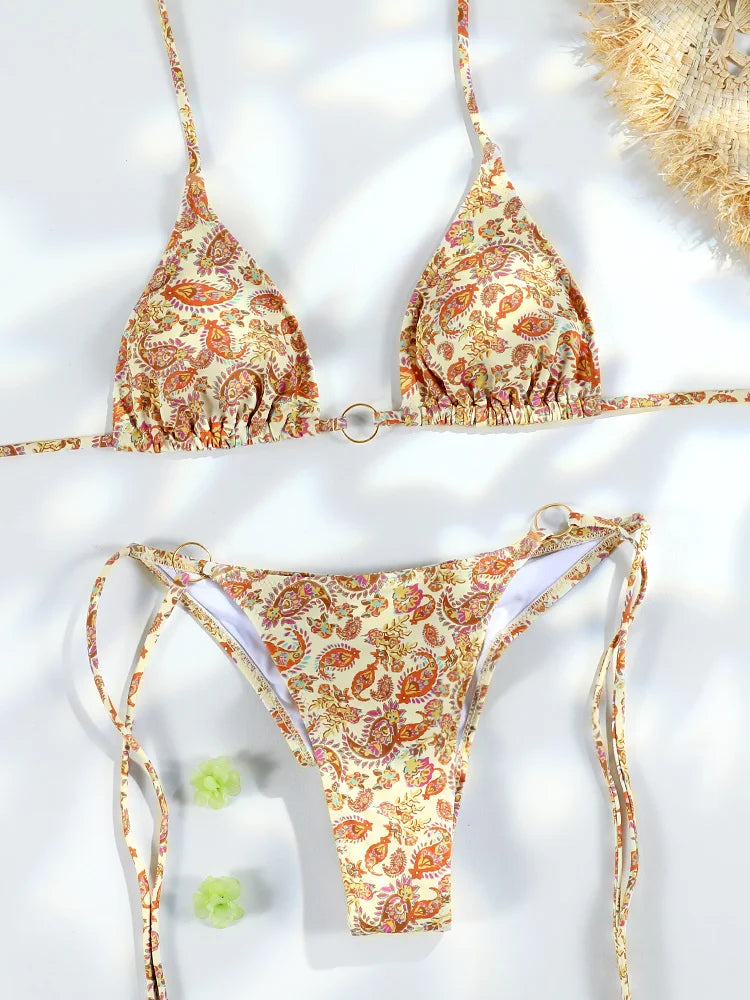 Sexy Triangle Chains Bikini Set