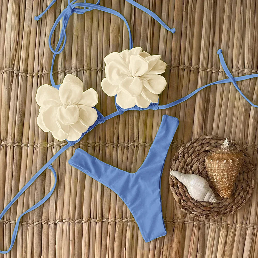 Sexy Floral Micro Bikini Set
