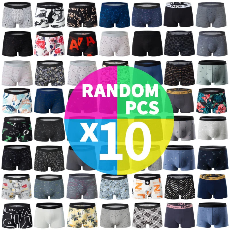 10-Pack Plus Size Men's Boxers