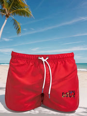 Men's quick drying beach shorts, athletic shorts, summer swimwear, Men's casual sports swim board, 2025 New beach fashion
