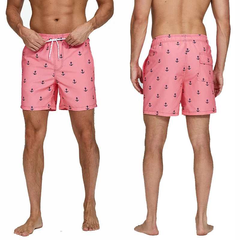 Escatch Brand Summer Fashion Polyester Quick Dry Swim Trunks