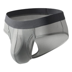 Ice Silk Thin Men Underwear Sexy Man Briefs Cueca Masculina Separate Penis Pouch Breathable Male Panties Quick Drying Underpants
