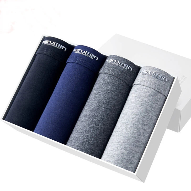 4-Piece Cotton Boxer Shorts Set