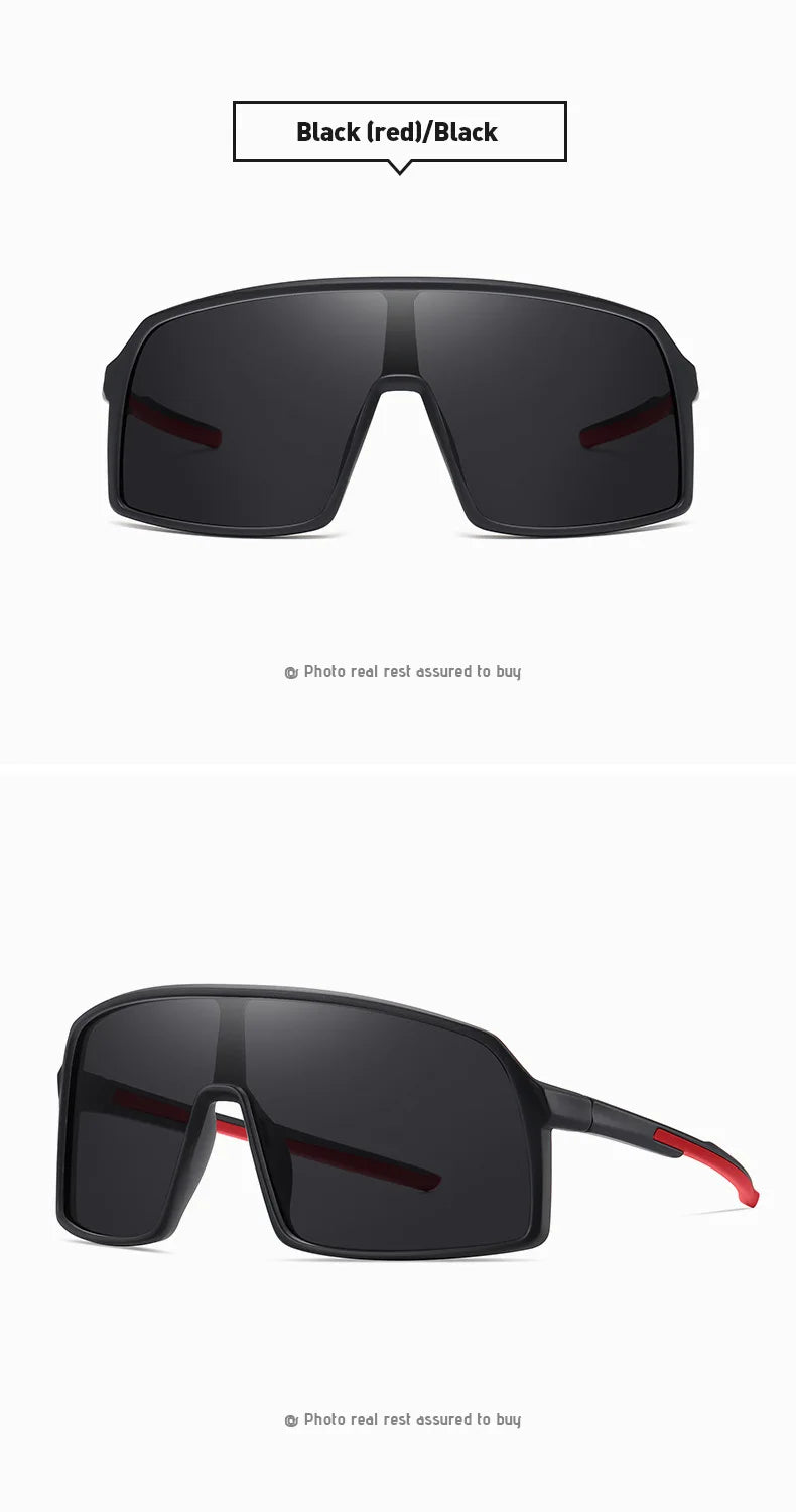MTB Polarized Large Frame UV400 Polarized Sports Cycling Bike Glasses Men Women TR90 MTB Baseball Running Fishing Sunglasses