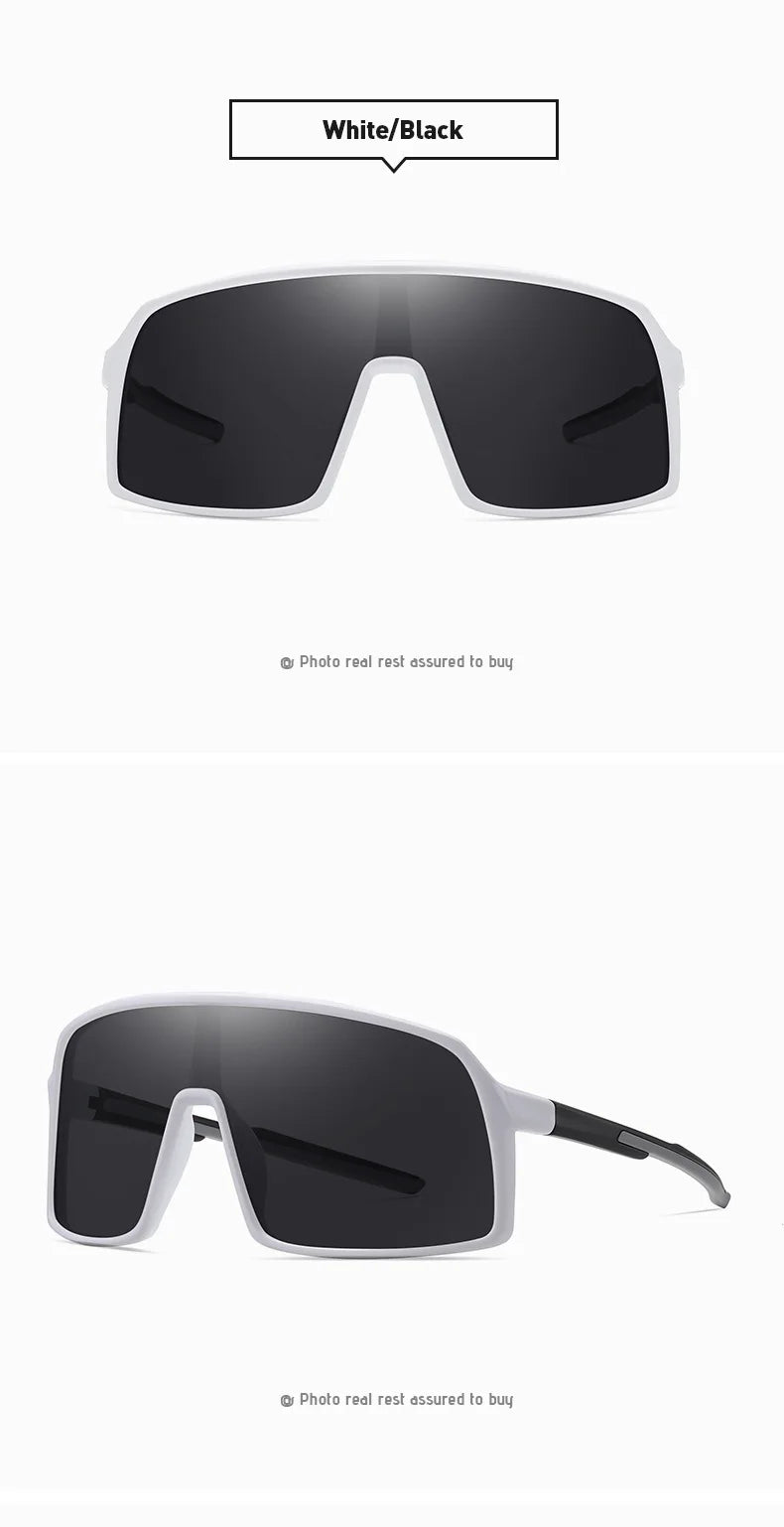 MTB Polarized Large Frame UV400 Polarized Sports Cycling Bike Glasses Men Women TR90 MTB Baseball Running Fishing Sunglasses