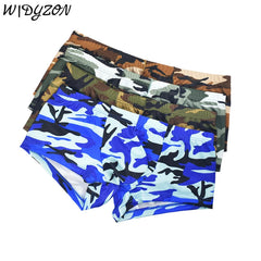 Camouflage Sexy Men Boxershorts Underpants Ice Silk U Pouch Men's Boxers Cuecas Low Waist Hombre Boxers Mens Shorts