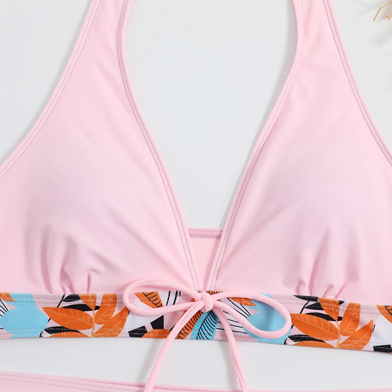 PLANT Bikini shorts Set  High Waist Swimsuit 2 Pieces Plant Print  Bathing Swim Suit Beachwear