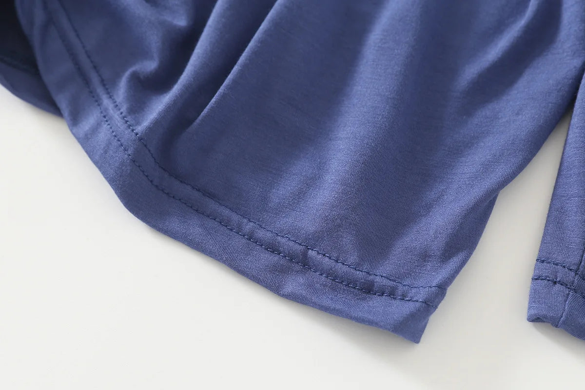 Summer Pajamas Male Modal Short Sleeved Shorts Suit Casual Large Size Two-Piece Set Men's Home Clothes Loungewear Pajama Hombre