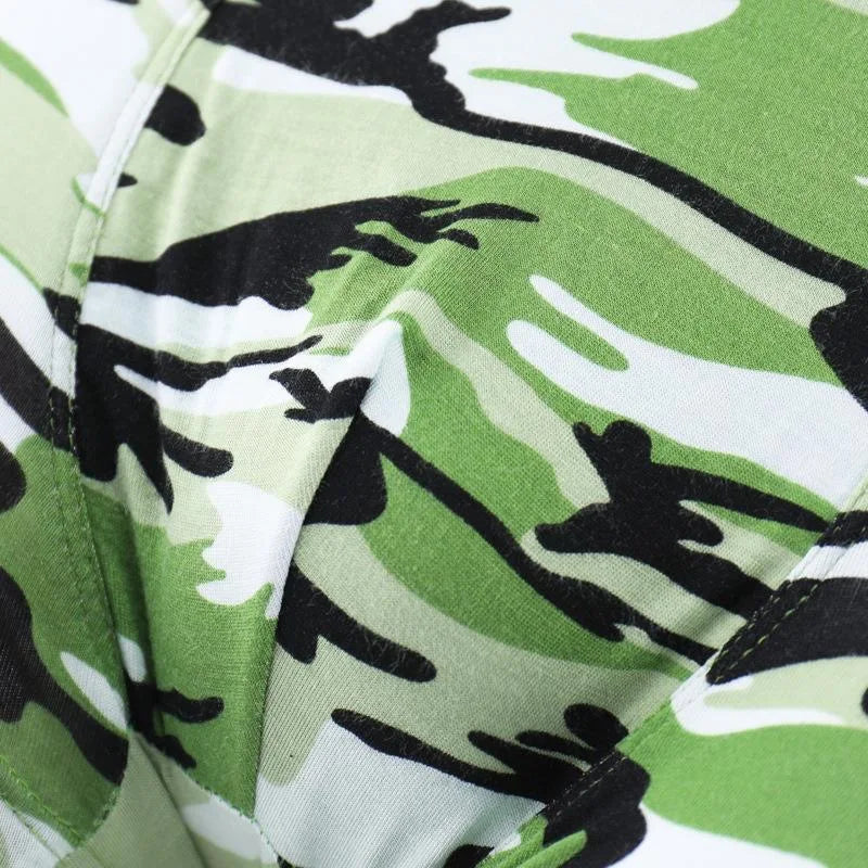 Camouflage Bamboo Color Sexy Boxer High-quality Bamboo Fiber Soft Breathable Antibacterial Men's Boxer Shorts