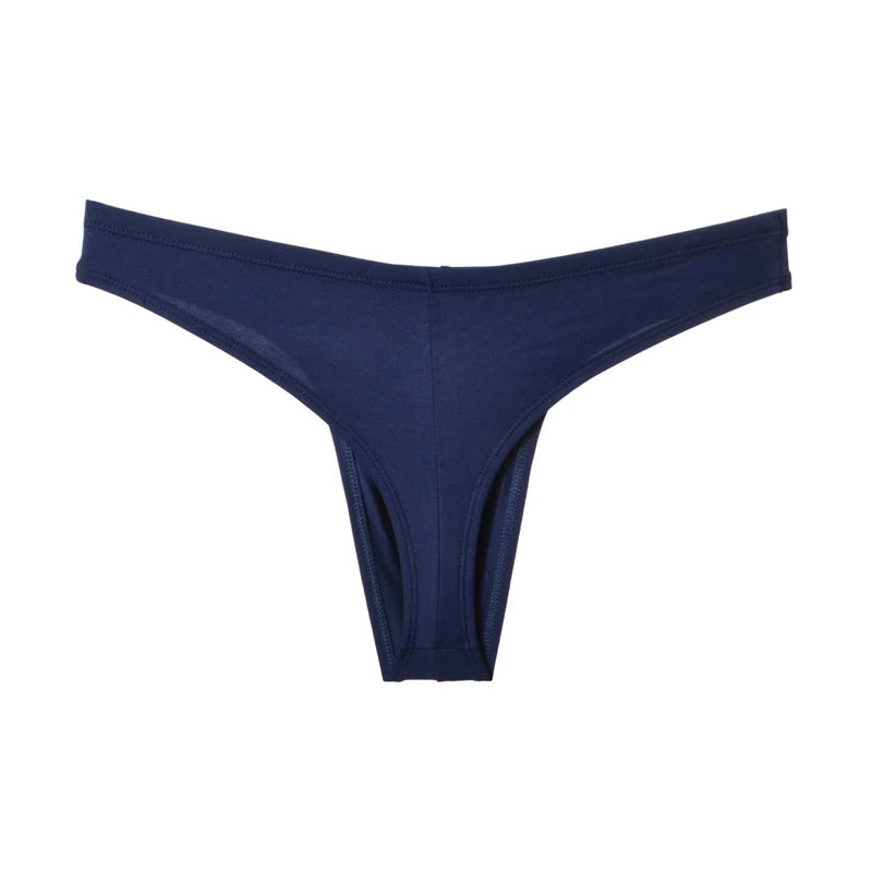 Sexy Tanga hombre Low waisted g-string cotton string sports men thong U-convex large space tangas seamless gay underwear men new