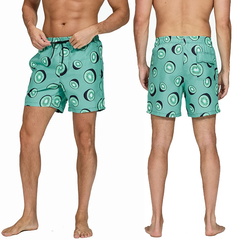 Escatch Brand Summer Fashion Polyester Quick Dry Swim Trunks