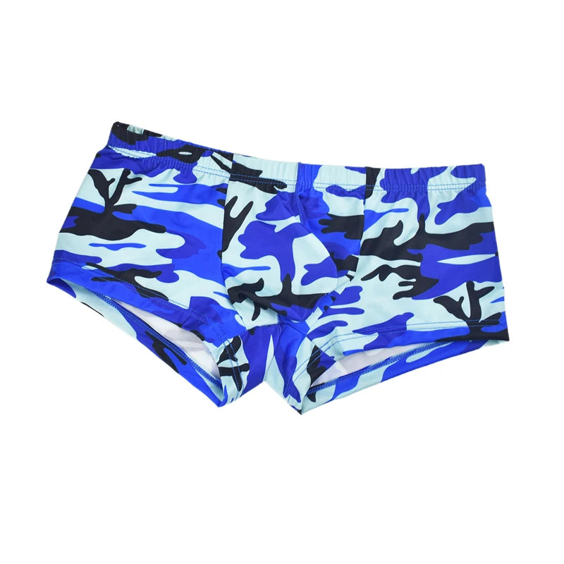 Camouflage Sexy Men Boxershorts Underpants Ice Silk U Pouch Men's Boxers Cuecas Low Waist Hombre Boxers Mens Shorts